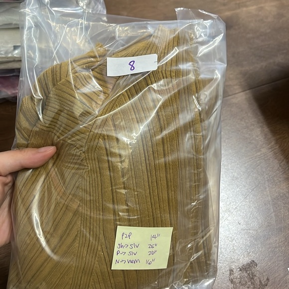 All saints Ribbed Brown Women's Top - Picture 5 of 5